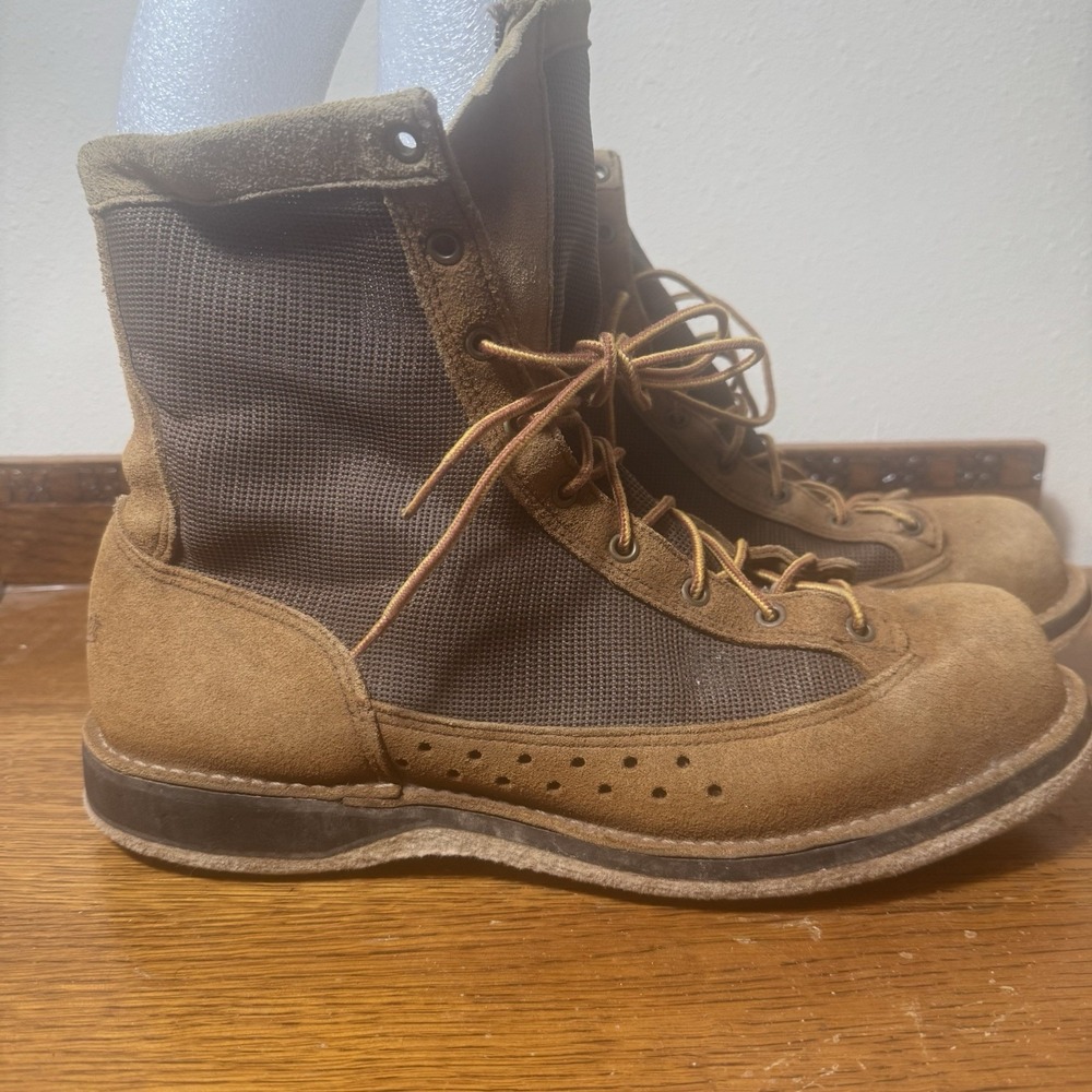 Danner Felt Sole Fly Fishing Wading Boots Brown Suede Mesh Approx Size 11-12